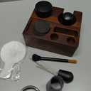 8 PCS Espresso Accessories Kit,51mm Espresso Tamper Tools,WDT Tool Espresso,Espresso Tamping Station, Distributor, Stirrer, Dosing Funnel,Puck Screen, Brush and Latte Art Pen