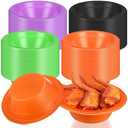 Blushtier 150 Pcs Halloween Disposable Plastic Bowls 12 oz for Hot Food, Soup, Salad, Ice Cream, Party, Picnic Lightweight Food Soup Solids Plastic Serving Bowls Halloween Party Supplies