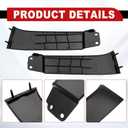 1 Pair Left Right Side Front Bumper Grille Panels Headlight Filler Trim Panels Set Compatible with 2007-2013 Toyota Tundra 2008-2017 Sequoia Replacement for 539310C901 539320C901