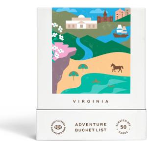 Reach International Outfitters Virginia Adventure Bucket List: 50 Scratch-Off Cards for Outdoor Activities, Tourist Attractions, and Road Trips - Perfect Travel Gift and Guide for Exploring