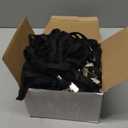 Beebel Black Lanyards 100 Pack Nylon Flat Badge Lanyard Bulldog Clip for Id Badge Name Tags