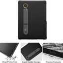 Hand Strap Clear Case for 2024 Release 7" Kindle Paperwhite (12th Gen) & Kindle Colorsoft Signature Edition,Hand Strap on The Left Scratch Proof Silicone Rubber Soft TPU Cover,Transparent