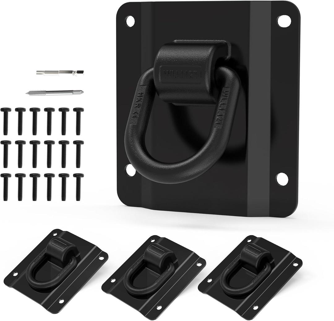DEEAGLE 4 Pack F150 F250 F350 Ford Bed Tie Down Anchors, Heavy Duty Ford Tie Downs, Replacement for FL3Z-99000A64B, FL3Z-9928408AB, F150 F250 F350 Accessories