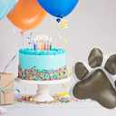 Gejoy 118 Pcs Blue Birthday Party Supplies Dog Theme Balloon Arch Puppy Bone Paw Ballon Blue Theme Happy Birthday Party Decorations Balloons Garland Kit(Cute Color)