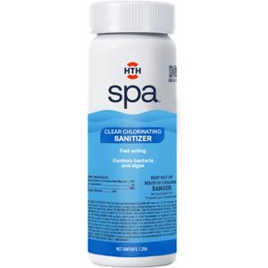 HTH Spa 86134 Clear Chlorinating Sanitizer, Spa & Hot Tub Chemical Controls Bacteria and Algae, 2.25 lbs