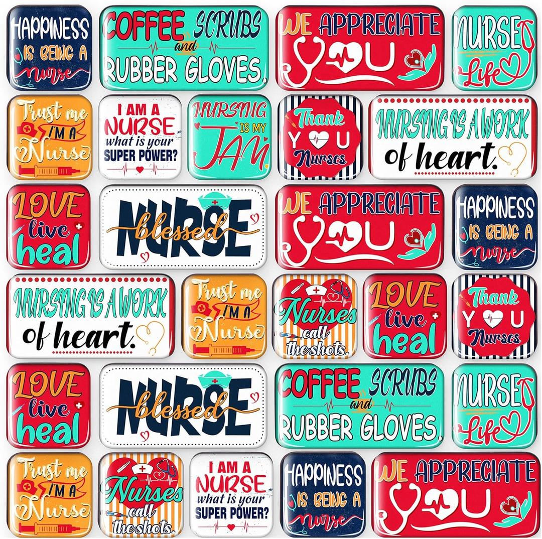 36PCS Nurses Week Gifts Bulk 2026 - Refrigerator Magnets, Nursing Day Appreciation Gift Decorations for RN CNA Women Men