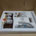 HOMEDEC Brushed Nickel 20inch LED Rain Shower System with Body Jets(Adjustable), Luxury Brass Shower Faucets Sets Complete with Rough-in 3 Way Thermostatic Valve