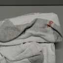 Hanes mens Double Tough Crew Socks, 12-Pair Pack fashion liner socks, White/ Grey Foot Bottom, 12-14 US