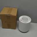 LE TAUCI Utensil Holder for Kitchen Counter, 7.3"+5.4" Fluted Ceramic Utensil Crock Organizer for Countertop, Heavy Large Holder for Spatulas, Spoons, Set of 2, White, Kitchen Counter Decor