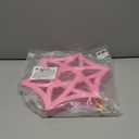 Hanging Room Divider - 12Pcs 3D DIY Hollowed Out Hexagram Star Felt Fiber Surface High Density Polyester Fiber Screen Panel Home Office Decoratio Partition (Pink)