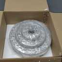 11.8" Crystal Chandeliers Modern Crystal Ceiling Light LED Chandeliers Semi Flush Mount Chandelier Ceiling Light Fixture for Bedrooms Dining Living Room Hallway (6500K Cool White)