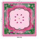 Virora Mahjong Mat for Table, American Mahjong Mat with Rules, 3MM Non-Slip Rubber Noise Reduction Mah Jongg Pad, 32.7x32.7in Rolled No Creases Waterproof Mahjong Table Cloth for Mah Jong & Card Games