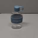 Slim Water Bottle 18 oz Cute Clear Water Bottle - BPA-Free, Leak Proof, Small Reusable Plastic Water Bottles (Ocean Blue)