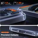 TORRAS Shockproof for iPhone 17 Pro Max Case with Camera Control Button, [12FT Military Grade Drop Protection] Soft Touch & Transparent Slim 17 Pro Max Case with DIY Buttons, Crystal Clear