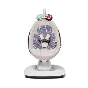 4moms MamaRoo Multi-Motion Baby Swing in Classic Grey with Plush Infant Insert, Dark Grey