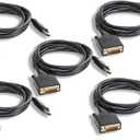 DisplayPort to DVI Cable (ZPK016SI-05) Pack of 5 (6ft)