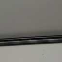Tension Curtain Rod 41-157In-55Lb, Outdoor Extra Long Curtain Rod No Drilling for Window or Bathroom Patio, Adjustable Heavy Duty Shower Curtain Rod, Easy to Install, Never Rust, Non-Slip-Black