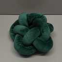 Knot Plush Throw Pillow Kids Handmade Knotted Star Pillow Soft Sofa Lumbar Cushion Stuffed Cushion Home Office Children Room Decor, Emerald Green (12.59 inches)