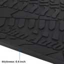 Car Floor Mat for Jeep Wrangler JL 4x4 Door Sahara Rubicon 2018-2025 2026 Custom Fit Full Black Rubber Auto Floor Liner Mat All Weather Heavy Duty - Not Fit 4XE