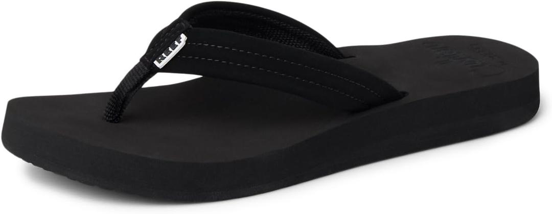 REEF Women's Cushion Breeze Flip Flops (9, Black/Black)