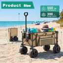 SUNNYFEEL Beach Wagon with Big Wheels for Sand - 300L Large Capacity