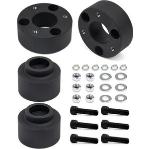 New 3" Front + 2" Rear Leveling Lift Kit Compatible With 09-24 Dodge Ram 1500 4WD 19+ 2WD, 3 Inch Forged Aluminum Strut Spacer Suspension Lifting 2 Inch Shock Blocks w/Bolt Hardware 4pcs Pair