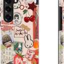 DEENAKIN for Samsung Galaxy S23 Plus Case Cute,Aesthetic Vintage Whimsical Collage Girly Shell,Compatible with Magsafe,Trendy Unique Cool Retro Protective Slim Silicone Phone Cover for Women Girls