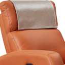 Non Slip Recliner Headrest Protector Washable Faux Leather Headrest Covers for Recliner Chair Waterproof Couch Head Rest Covers for Sofa,Furniture,Office Chair,Theater Seat (Taupe)