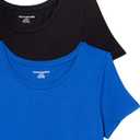 Amazon Essentials Women's Short-Sleeve Scoopneck Tunic, Pack of 2 (M)