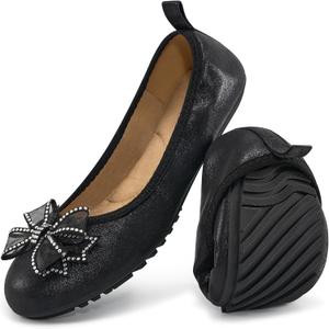 Aomigoct Ballet Flats for Women Shoes: Comfortable Round Toe Work Flats - Ladies Wedding Slip On Dressy Shoes, 6.5