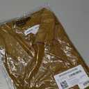 Womens Wide Rib Long Sleeve Button-up Collared Cardigan (XX-Large, Brown)