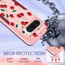 for Google Pixel 8 Pro Case Women - Cute Girls Cover Girly Kawaii Aesthetic Unique Design Cheery Heavy Duty Protective Shockproof Military Grade Teens for Google Pixel 8 Pro Phone Cases