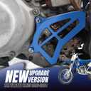 Canitu Front Sprocket Guard Cover,CNC Billet Aluminum Engine Sprocket Cover Engine Case Saver Guard Protector Crankcase Protection for Yamaha YZ125 1993-2004 (Blue)