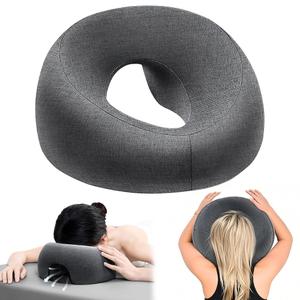 Massage Face Cradle Headrest for Bed,Face Down Pillow Massage Sleeping,BBL Pillow After Surgery,Post Eye Surgery Recovery,Pillow for Stomach Sleeper (Dark Gray Pro)