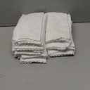 Sunny zzzZZ 24 Pack Kitchen Dishcloths - Does Not Shed Fluff - Reusable Dish Towels, Dish Cloths, Super Absorbent Coral Fleece Cleaning Cloths, Nonstick Oil Washable Fast Drying, 10 x 10 Inch (White)