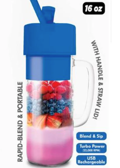 Better Blender Turbo Power USB Rechargeable 16 Oz