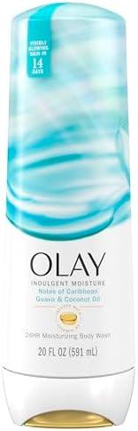 Olay Body Wash for Women, Indulgent Moisture, 24hr Moisturizing & Nourishing Formula, Infused with Vitamin B3 Complex, Luxurious Fragrances, Guava & Coconut Scent, 20 fl oz Olay Body Wash for Women, Indulgent Moisture, 24hr Moisturizing & Nourishing Formula, Infused with Vitamin B3 Complex, Luxurious Fragrances, Guava & Coconut Scent, 20 fl oz