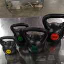 Fitvids Wide Grip 3-Piece or 4-Piece Kettlebell Exercise Fitness Weight Set, Include 5 lbs, 10 lbs, 15 lbs and 20 lbs, Set of 3 or Set of 4