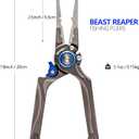 SAMSFX Fishing Pliers, Muti-Function Fly Fishing Tools, 8" Saltwater Resistant Gear Hook Remover Split Ring Tungsten Cutters, with Lanyard & Sheath