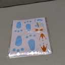 2 x ZNTU 6 Sheet Easter Bunny Footprints - Blue Vinyl Stickers for Wood & Tiles - Classic Easter Decal Set