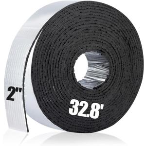 PAMASE 32.8ft Pipe Insulation Tape Wrap - Outdoor Winter Cold Hot Water Pipe Winterizing Self-Adhesive Foam with Aluminum Foil, Heat Preservation Reduce Heat Loss, 2" Wide