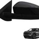 Side Mirror Door Mirror Fits for Toyota Tacoma 2024 2025 2026 Driver Side |Power Adjustable Glass | Heated Glass | Lamp | replace partslink TO1320463|-7 Wires Black (LH)