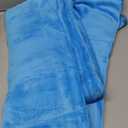 Polar Fleece Blankets Twin Size Light Blue for The Bed Extra Soft Brush Fabric Super Warm Sofa Blanket 66" x 90"(Lake Blue Twin)
