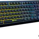 KLIM Chroma Wireless Keyboard  RGB Backlit Gaming, Rechargeable Battery, PC Keyboard, Durable & Water-Resistant, Compatible with PS4, PS5 & Mac - Black