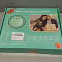 NZQXJXZ 10X 20X Desk Magnifying Glass with Light and Stand, Magnifying Lamp with 3 Color Modes Lighted Magnifying Light for Crafts Hands Free, Head Button Reading Magnifier for Books Sewing (4.9 inch)