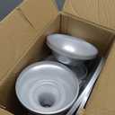 HBlife 3-PCS Silver Cake Stand Set (8"/10"/12" Plate) for 6-10 Inch Cakes, Perfect Dessert Table Display Set, Cupcake&Cake Stands for Party, Wedding, Birthday, Baby Shower, Anniversary (Metal)