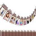 Capoda Wooden Graduation Photo Banners Class of 2026 Wooden Grade Photo Display Kindergarten to 12th Grade Picture Banners Decorations for School Graduation Party Supplies, 4X6 Inch(Brown)
