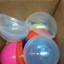 Capsule Vending Machine Translucent Round Capsules Empty 7 pcs 3.9 inch - Gumball Machine Capsules Easter Basket Stuffers Birthday Gifts - DIY Craft Supplies Claw Machine Refills in Bulk