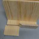 DOSTATNI 3 Tier Pine Wood Pamphlet Display Stand Brochure Holder 6 x 9 Literature Stand Postcard Holder Display Stand Flyer Holder Magazine Rack for Pamphlet Magazine Booklets Menu