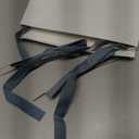 24 Pcs Velvet Bows Christmas Tree Ornaments Vintage Double Faced Velvet Ribbon Bows for Tree Garland Wreath Indoor Outdoor Xmas(5 x 7 Inch, Width of 5/8",Dusty Blue)